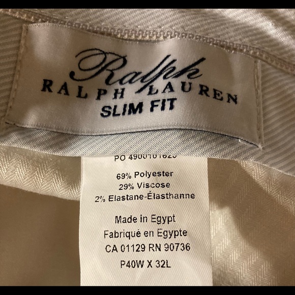 Ralph Ralph Lauren Beige Cream Dress Pants 40x32 - Picture 4 of 5